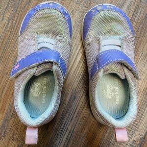 See Kai Run Stryker Lace Purple Shimmer Toddler Sneakers Size 8